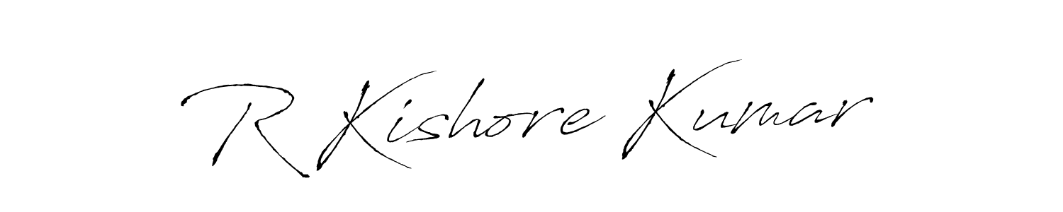 Also You can easily find your signature by using the search form. We will create R Kishore Kumar name handwritten signature images for you free of cost using Antro_Vectra sign style. R Kishore Kumar signature style 6 images and pictures png