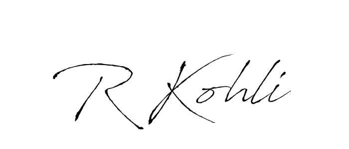 You should practise on your own different ways (Antro_Vectra) to write your name (R Kohli) in signature. don't let someone else do it for you. R Kohli signature style 6 images and pictures png