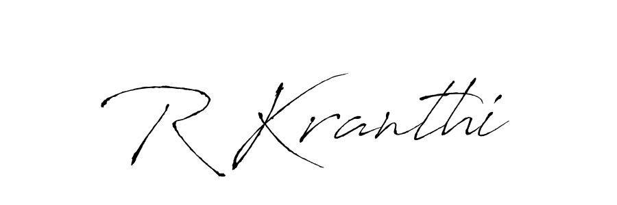 How to make R Kranthi signature? Antro_Vectra is a professional autograph style. Create handwritten signature for R Kranthi name. R Kranthi signature style 6 images and pictures png