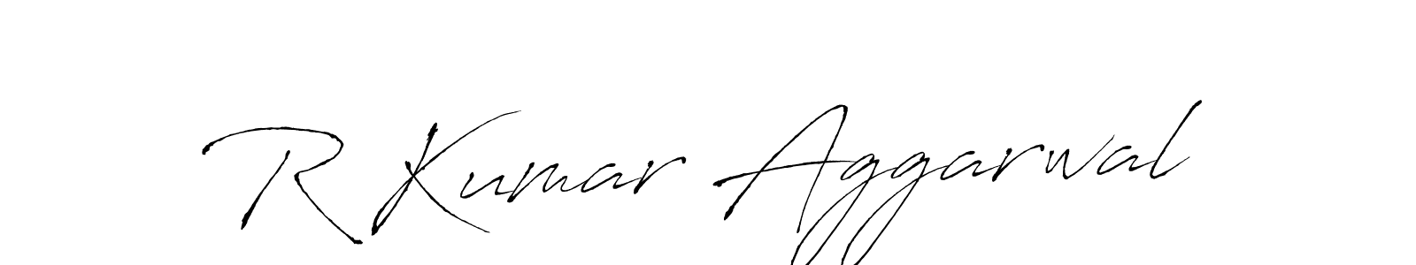 The best way (Antro_Vectra) to make a short signature is to pick only two or three words in your name. The name R Kumar Aggarwal include a total of six letters. For converting this name. R Kumar Aggarwal signature style 6 images and pictures png