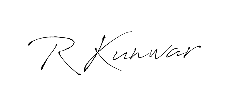 Create a beautiful signature design for name R Kunwar. With this signature (Antro_Vectra) fonts, you can make a handwritten signature for free. R Kunwar signature style 6 images and pictures png