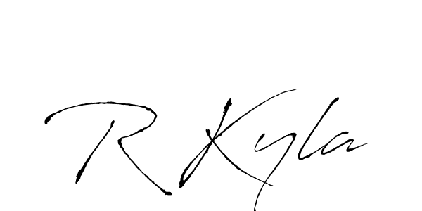 How to Draw R Kyla signature style? Antro_Vectra is a latest design signature styles for name R Kyla. R Kyla signature style 6 images and pictures png