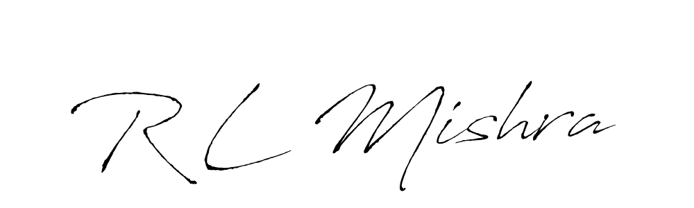 How to make R L Mishra name signature. Use Antro_Vectra style for creating short signs online. This is the latest handwritten sign. R L Mishra signature style 6 images and pictures png