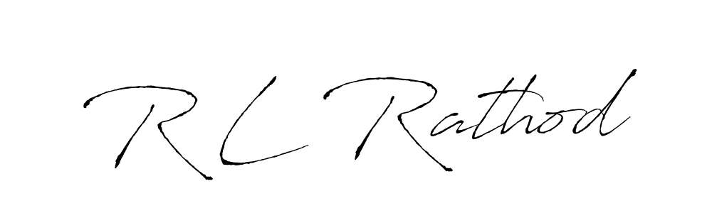 You should practise on your own different ways (Antro_Vectra) to write your name (R L Rathod) in signature. don't let someone else do it for you. R L Rathod signature style 6 images and pictures png