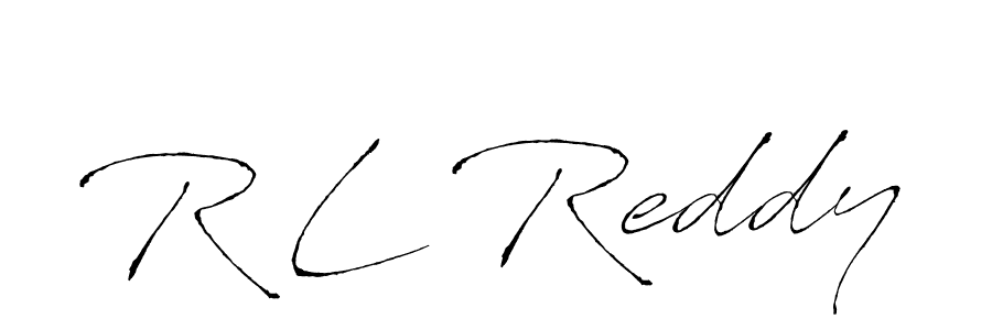 if you are searching for the best signature style for your name R L Reddy. so please give up your signature search. here we have designed multiple signature styles  using Antro_Vectra. R L Reddy signature style 6 images and pictures png