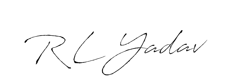 This is the best signature style for the R L Yadav name. Also you like these signature font (Antro_Vectra). Mix name signature. R L Yadav signature style 6 images and pictures png