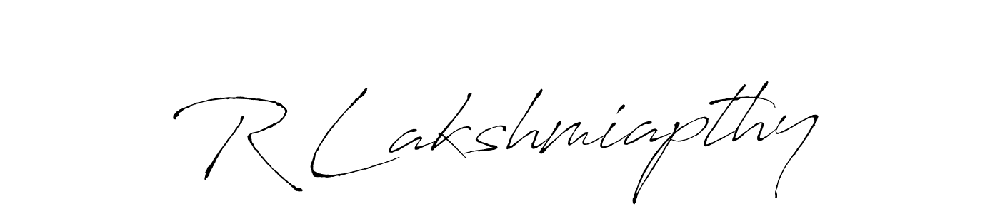 Make a beautiful signature design for name R Lakshmiapthy. Use this online signature maker to create a handwritten signature for free. R Lakshmiapthy signature style 6 images and pictures png