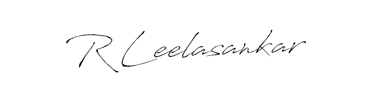 Make a beautiful signature design for name R Leelasankar. With this signature (Antro_Vectra) style, you can create a handwritten signature for free. R Leelasankar signature style 6 images and pictures png