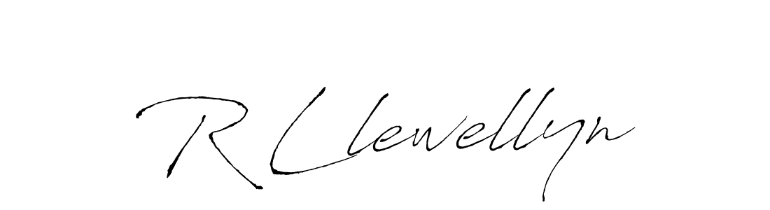 Create a beautiful signature design for name R Llewellyn. With this signature (Antro_Vectra) fonts, you can make a handwritten signature for free. R Llewellyn signature style 6 images and pictures png