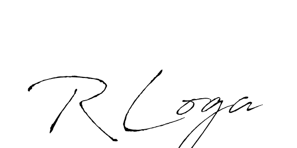 Create a beautiful signature design for name R Loga. With this signature (Antro_Vectra) fonts, you can make a handwritten signature for free. R Loga signature style 6 images and pictures png