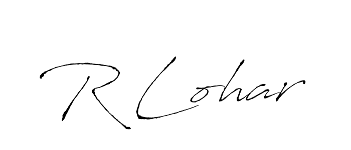 How to Draw R Lohar signature style? Antro_Vectra is a latest design signature styles for name R Lohar. R Lohar signature style 6 images and pictures png