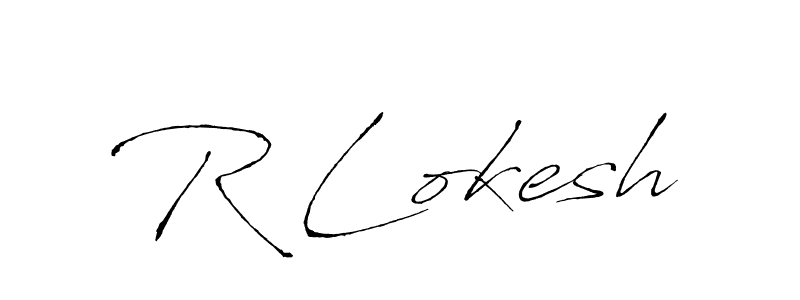 It looks lik you need a new signature style for name R Lokesh. Design unique handwritten (Antro_Vectra) signature with our free signature maker in just a few clicks. R Lokesh signature style 6 images and pictures png