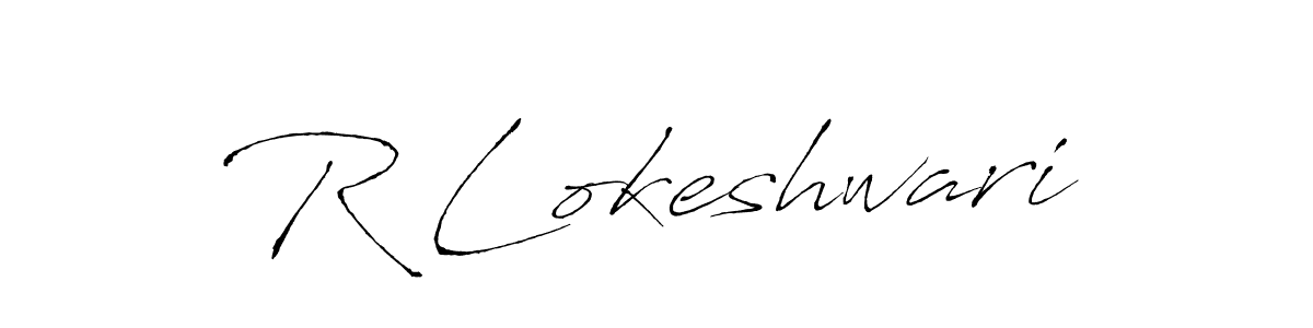 Here are the top 10 professional signature styles for the name R Lokeshwari. These are the best autograph styles you can use for your name. R Lokeshwari signature style 6 images and pictures png