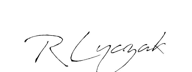 How to Draw R Lyczak signature style? Antro_Vectra is a latest design signature styles for name R Lyczak. R Lyczak signature style 6 images and pictures png
