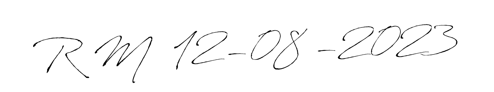 This is the best signature style for the R M  12-08 -2023 name. Also you like these signature font (Antro_Vectra). Mix name signature. R M  12-08 -2023 signature style 6 images and pictures png