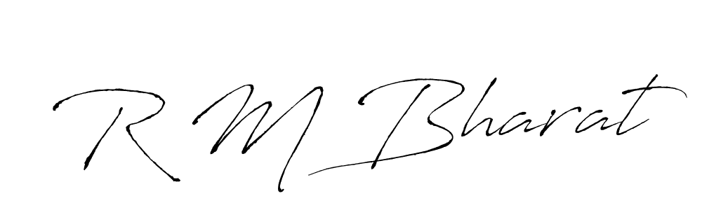 Also we have R M Bharat name is the best signature style. Create professional handwritten signature collection using Antro_Vectra autograph style. R M Bharat signature style 6 images and pictures png