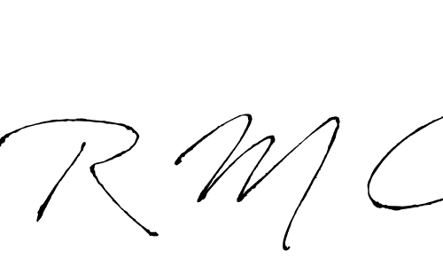 if you are searching for the best signature style for your name R M C. so please give up your signature search. here we have designed multiple signature styles  using Antro_Vectra. R M C signature style 6 images and pictures png