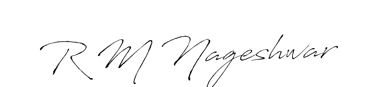 Once you've used our free online signature maker to create your best signature Antro_Vectra style, it's time to enjoy all of the benefits that R M Nageshwar name signing documents. R M Nageshwar signature style 6 images and pictures png