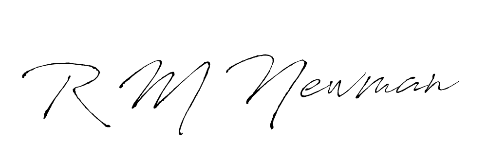 How to make R M Newman signature? Antro_Vectra is a professional autograph style. Create handwritten signature for R M Newman name. R M Newman signature style 6 images and pictures png