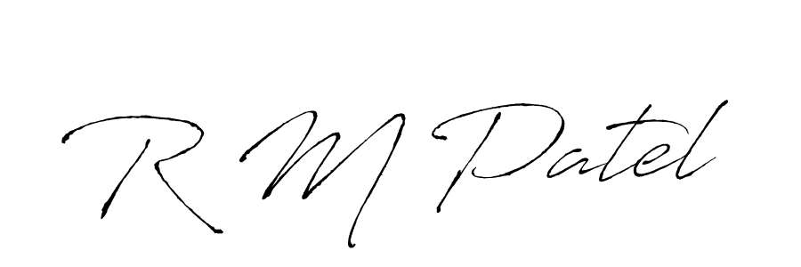 if you are searching for the best signature style for your name R M Patel. so please give up your signature search. here we have designed multiple signature styles  using Antro_Vectra. R M Patel signature style 6 images and pictures png