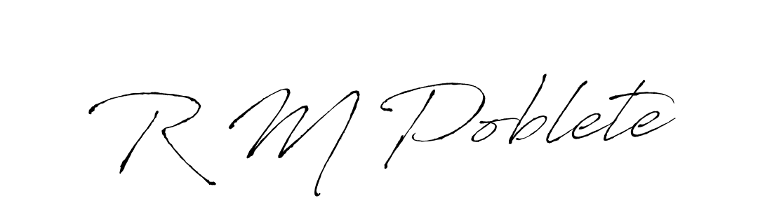 Use a signature maker to create a handwritten signature online. With this signature software, you can design (Antro_Vectra) your own signature for name R M Poblete. R M Poblete signature style 6 images and pictures png