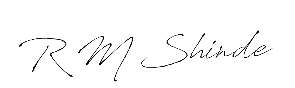 How to make R M Shinde signature? Antro_Vectra is a professional autograph style. Create handwritten signature for R M Shinde name. R M Shinde signature style 6 images and pictures png