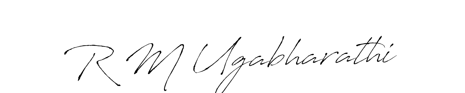 Also we have R M Ugabharathi name is the best signature style. Create professional handwritten signature collection using Antro_Vectra autograph style. R M Ugabharathi signature style 6 images and pictures png