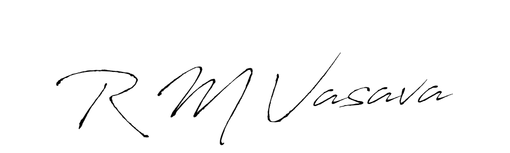 Also we have R M Vasava name is the best signature style. Create professional handwritten signature collection using Antro_Vectra autograph style. R M Vasava signature style 6 images and pictures png