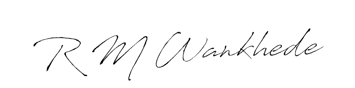 How to Draw R M Wankhede signature style? Antro_Vectra is a latest design signature styles for name R M Wankhede. R M Wankhede signature style 6 images and pictures png