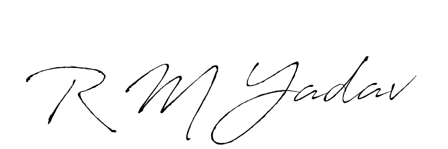 Similarly Antro_Vectra is the best handwritten signature design. Signature creator online .You can use it as an online autograph creator for name R M Yadav. R M Yadav signature style 6 images and pictures png