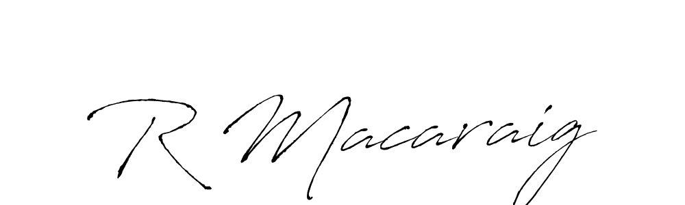 How to make R Macaraig signature? Antro_Vectra is a professional autograph style. Create handwritten signature for R Macaraig name. R Macaraig signature style 6 images and pictures png
