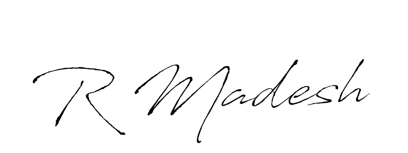 Also we have R Madesh name is the best signature style. Create professional handwritten signature collection using Antro_Vectra autograph style. R Madesh signature style 6 images and pictures png