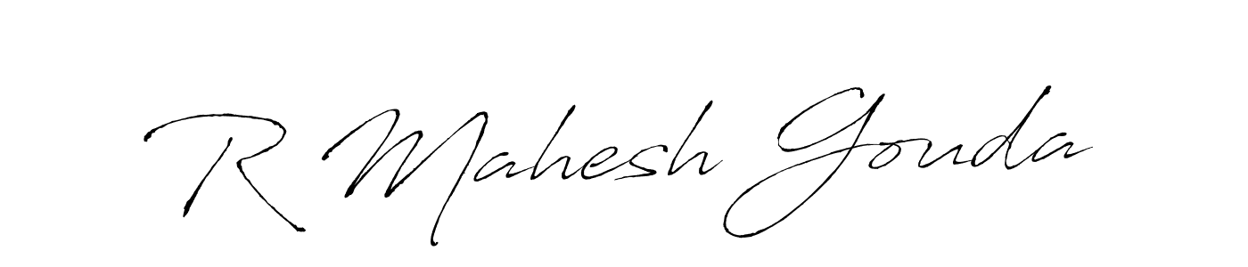 Design your own signature with our free online signature maker. With this signature software, you can create a handwritten (Antro_Vectra) signature for name R Mahesh Gouda. R Mahesh Gouda signature style 6 images and pictures png