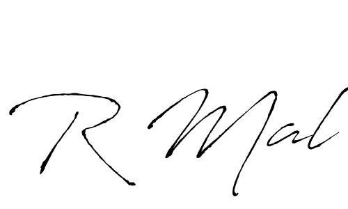 How to make R Mal name signature. Use Antro_Vectra style for creating short signs online. This is the latest handwritten sign. R Mal signature style 6 images and pictures png