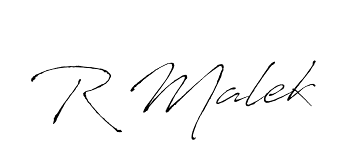 You should practise on your own different ways (Antro_Vectra) to write your name (R Malek) in signature. don't let someone else do it for you. R Malek signature style 6 images and pictures png