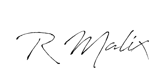 Make a beautiful signature design for name R Malix. Use this online signature maker to create a handwritten signature for free. R Malix signature style 6 images and pictures png