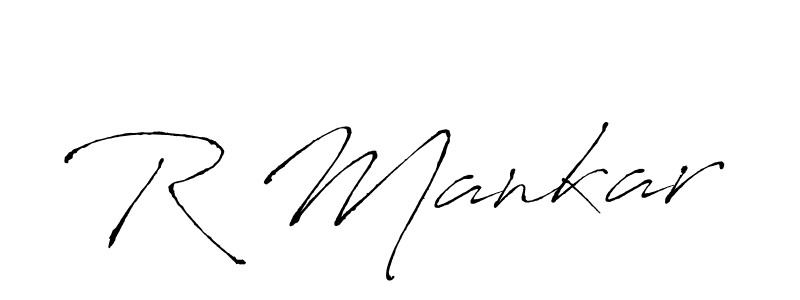 Also You can easily find your signature by using the search form. We will create R Mankar name handwritten signature images for you free of cost using Antro_Vectra sign style. R Mankar signature style 6 images and pictures png