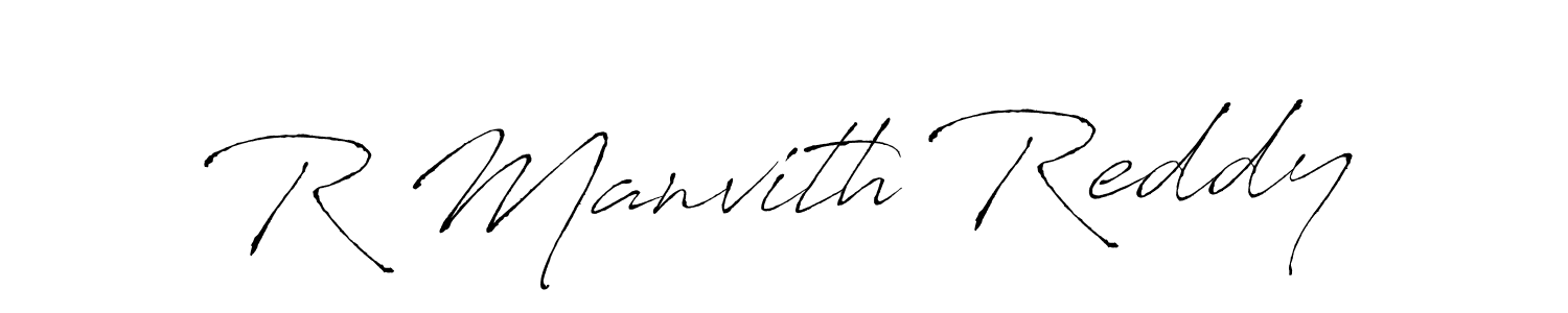 Also You can easily find your signature by using the search form. We will create R Manvith Reddy name handwritten signature images for you free of cost using Antro_Vectra sign style. R Manvith Reddy signature style 6 images and pictures png
