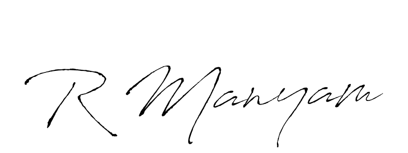 It looks lik you need a new signature style for name R Manyam. Design unique handwritten (Antro_Vectra) signature with our free signature maker in just a few clicks. R Manyam signature style 6 images and pictures png