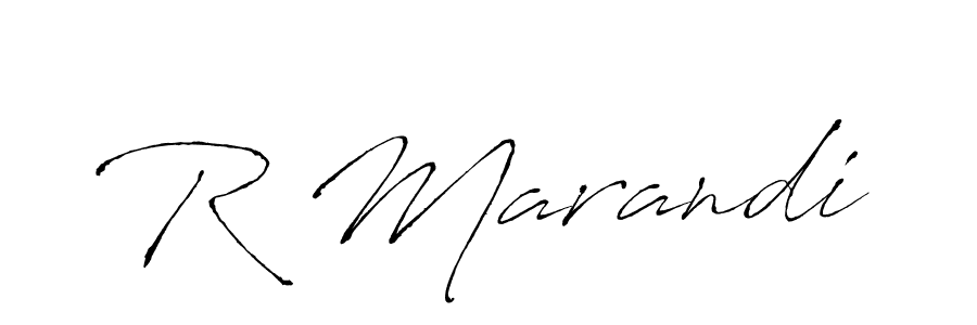 Create a beautiful signature design for name R Marandi. With this signature (Antro_Vectra) fonts, you can make a handwritten signature for free. R Marandi signature style 6 images and pictures png