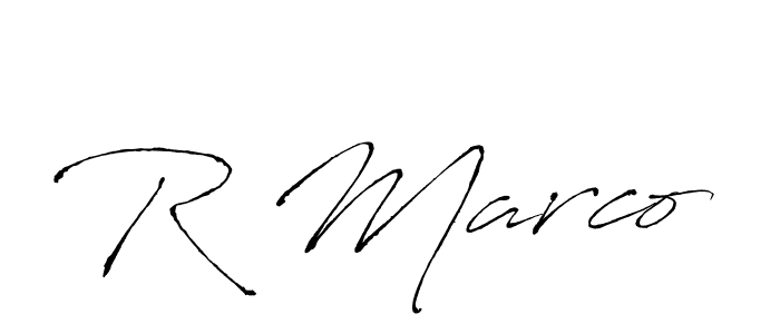 It looks lik you need a new signature style for name R Marco. Design unique handwritten (Antro_Vectra) signature with our free signature maker in just a few clicks. R Marco signature style 6 images and pictures png