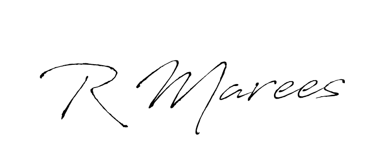Make a beautiful signature design for name R Marees. With this signature (Antro_Vectra) style, you can create a handwritten signature for free. R Marees signature style 6 images and pictures png