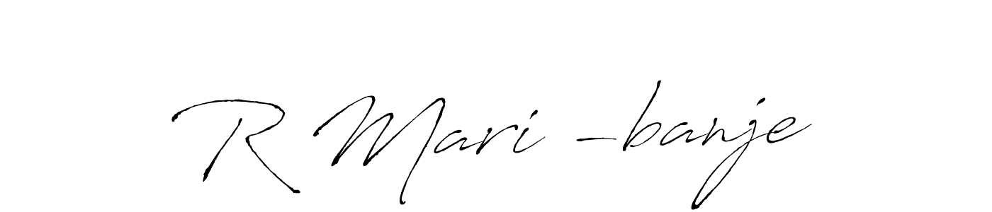 R Marić-banje stylish signature style. Best Handwritten Sign (Antro_Vectra) for my name. Handwritten Signature Collection Ideas for my name R Marić-banje. R Marić-banje signature style 6 images and pictures png