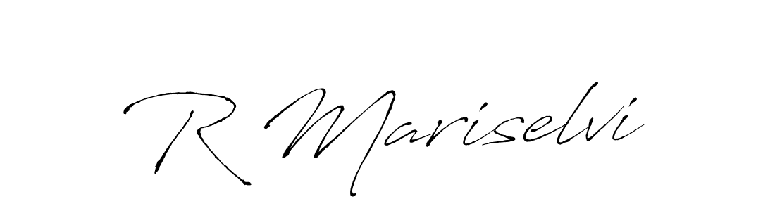 This is the best signature style for the R Mariselvi name. Also you like these signature font (Antro_Vectra). Mix name signature. R Mariselvi signature style 6 images and pictures png