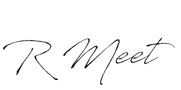 R Meet stylish signature style. Best Handwritten Sign (Antro_Vectra) for my name. Handwritten Signature Collection Ideas for my name R Meet. R Meet signature style 6 images and pictures png