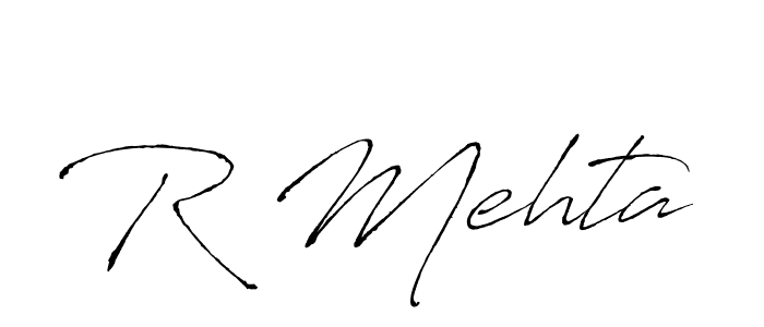 Use a signature maker to create a handwritten signature online. With this signature software, you can design (Antro_Vectra) your own signature for name R Mehta. R Mehta signature style 6 images and pictures png