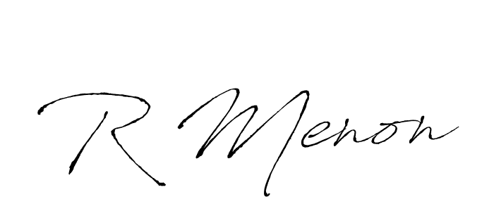 Also You can easily find your signature by using the search form. We will create R Menon name handwritten signature images for you free of cost using Antro_Vectra sign style. R Menon signature style 6 images and pictures png