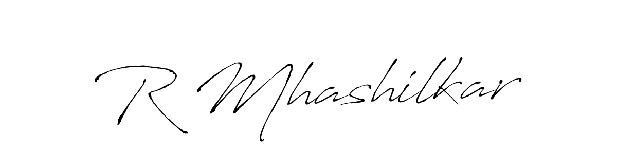 Also You can easily find your signature by using the search form. We will create R Mhashilkar name handwritten signature images for you free of cost using Antro_Vectra sign style. R Mhashilkar signature style 6 images and pictures png