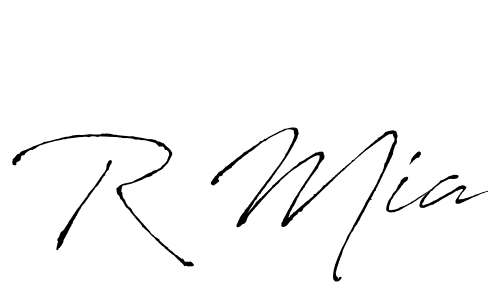 This is the best signature style for the R Mia name. Also you like these signature font (Antro_Vectra). Mix name signature. R Mia signature style 6 images and pictures png