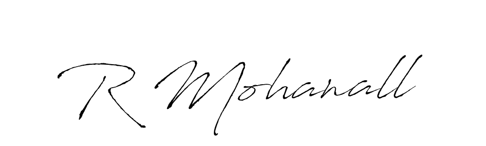 How to make R Mohanall signature? Antro_Vectra is a professional autograph style. Create handwritten signature for R Mohanall name. R Mohanall signature style 6 images and pictures png